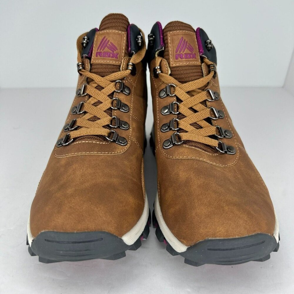 RBX Womens EF9037 Turbo Brown Black Synthetic Lace Up Size 10 Hiking Boots - Picture 5 of 9